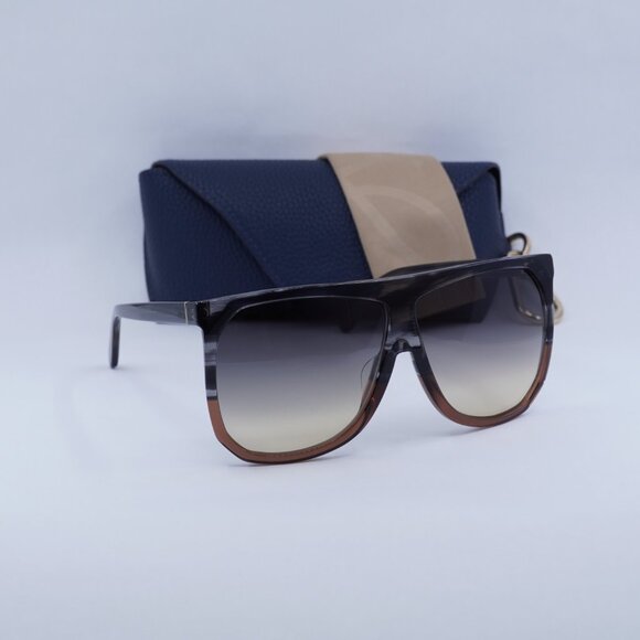 Loewe LW40001F 20B Filipa Square Sunglasses – Transparent Grey\\Gradient Smoke main image 6